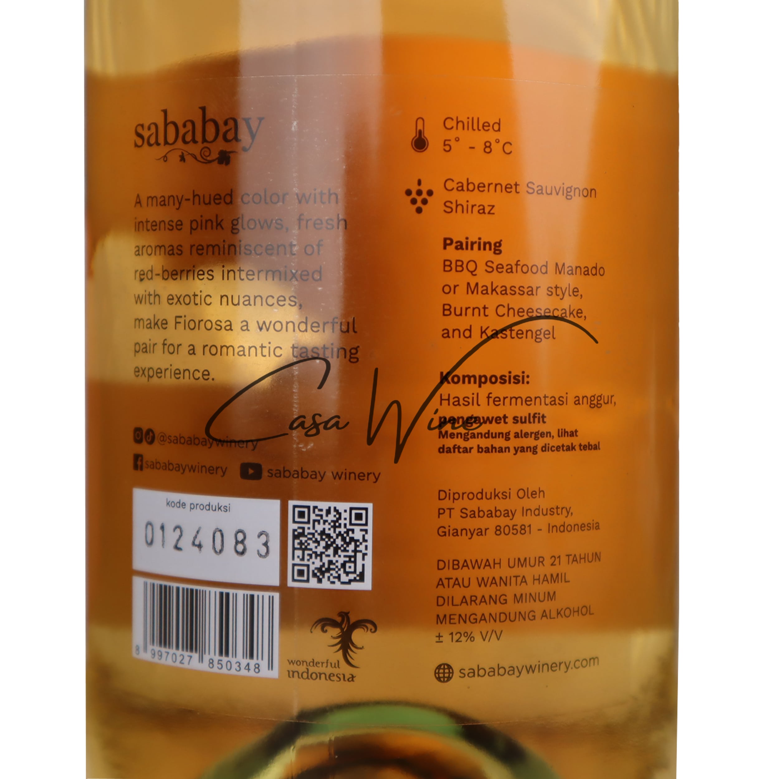 Sababay Fiorosa Brut Rose Casa Wine